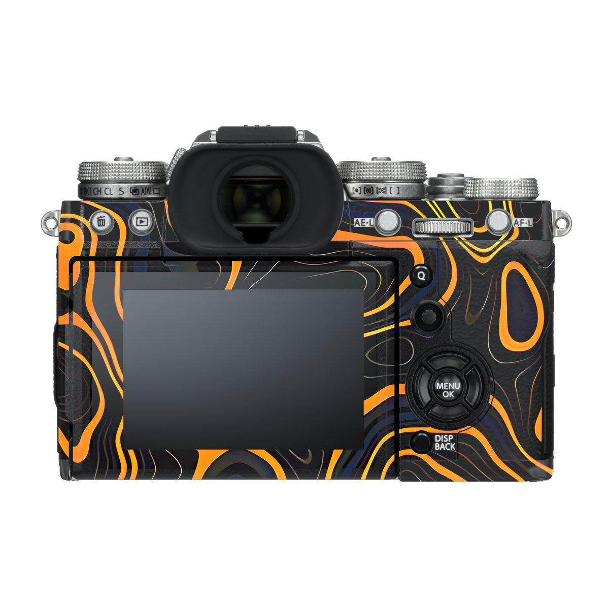 Amber Topographic Waves FujiFilm X-T3 Camera Skin