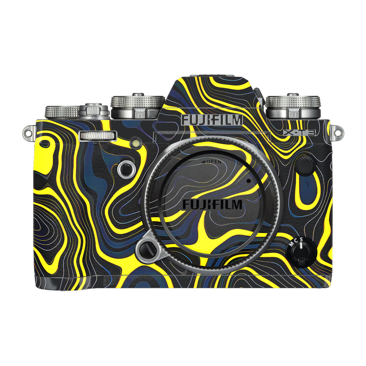 Neon Lava Contours FujiFilm X-T3 Camera Skin