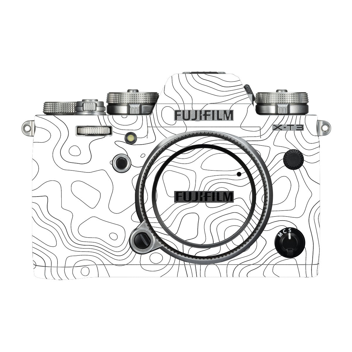 White Contour Design FujiFilm X-T3 Camera Skin