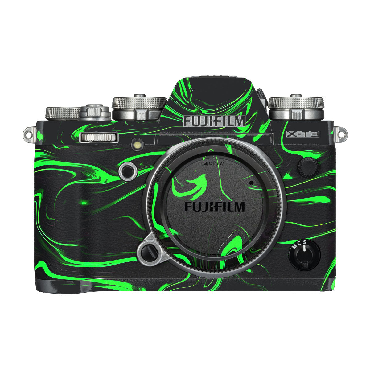 Green Liquid Pattern FujiFilm X-T3 Camera Skin