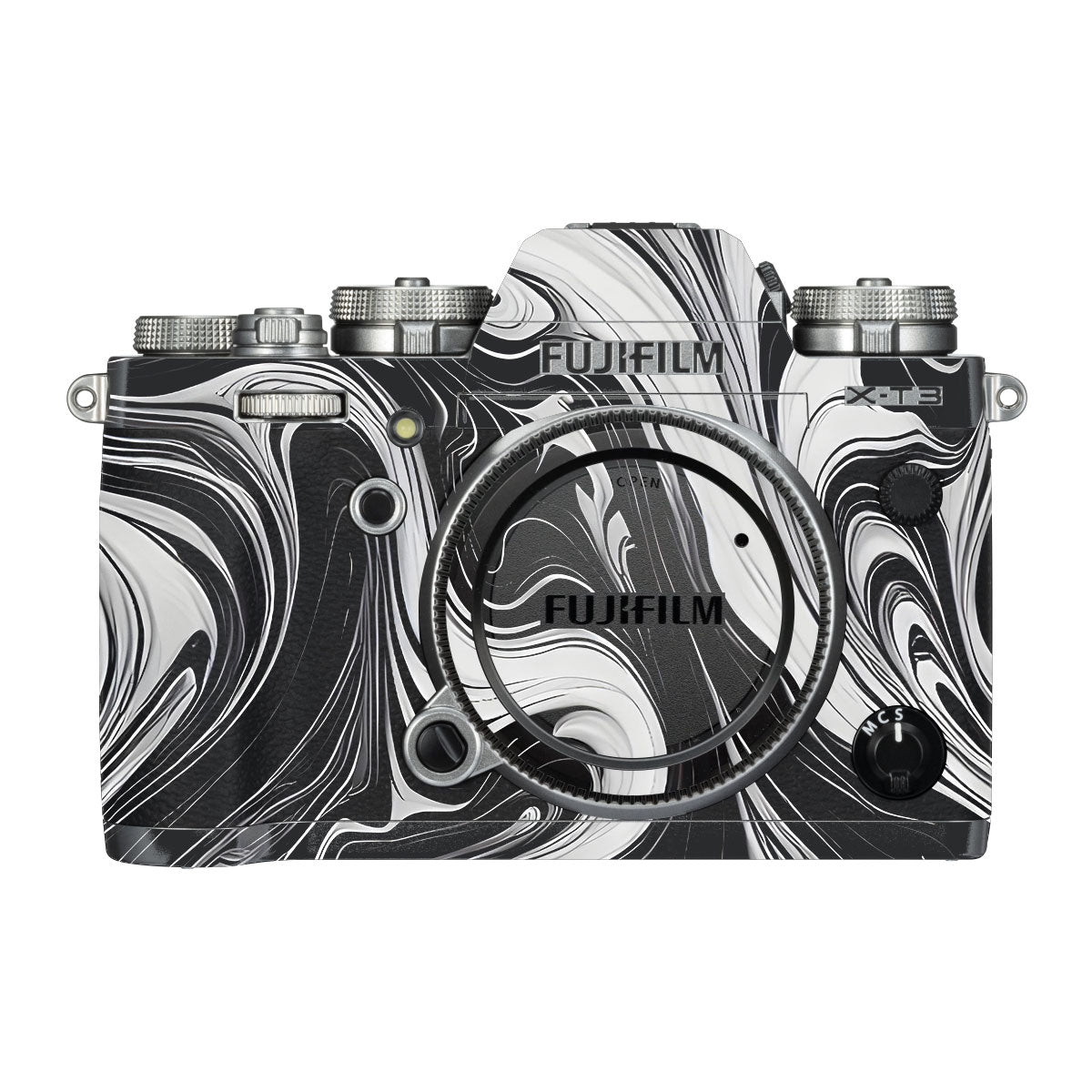 Black and White Marble FujiFilm X-T3 Camera Skin
