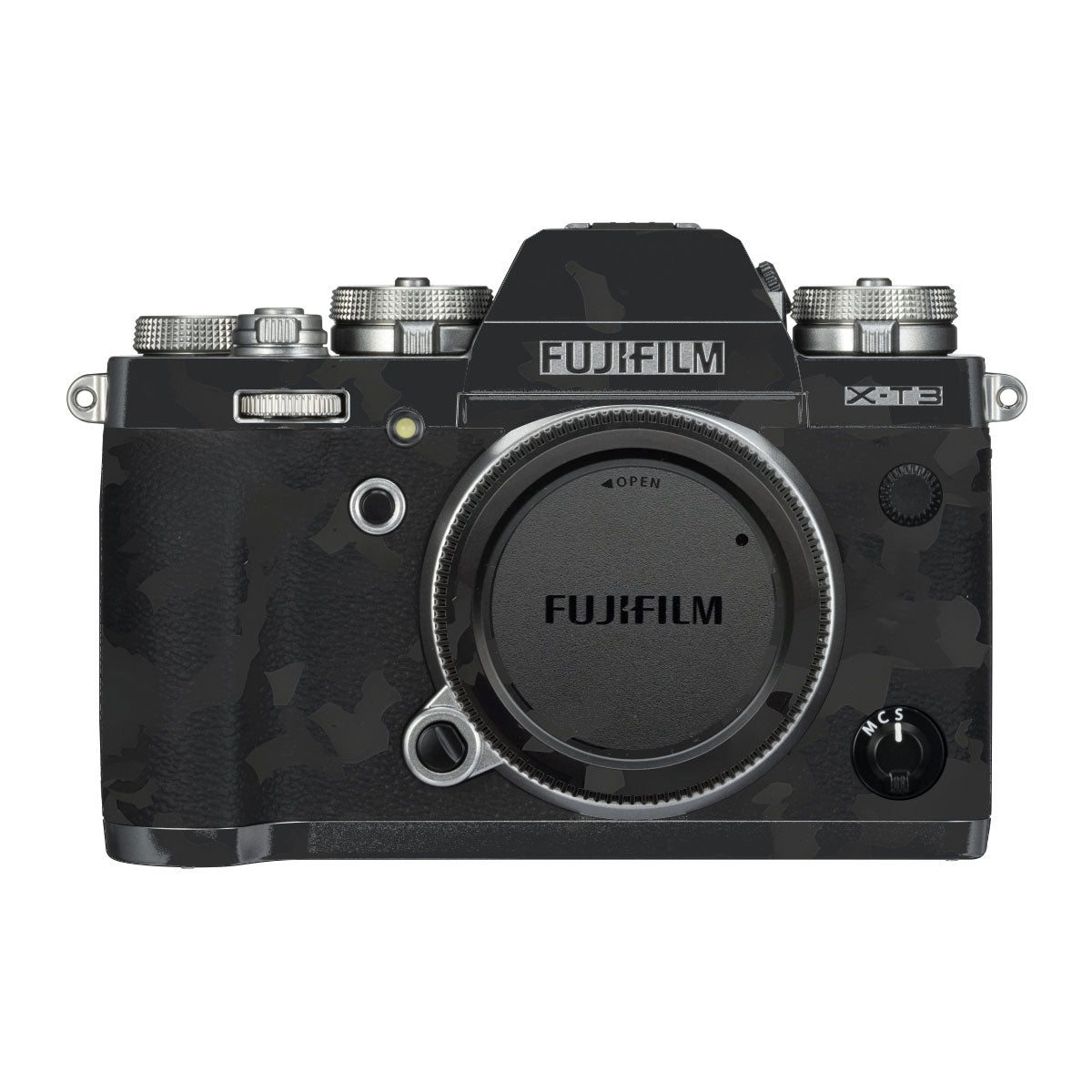 Cyan Blue to Black Gradient FujiFilm X-T3 Camera Skin
