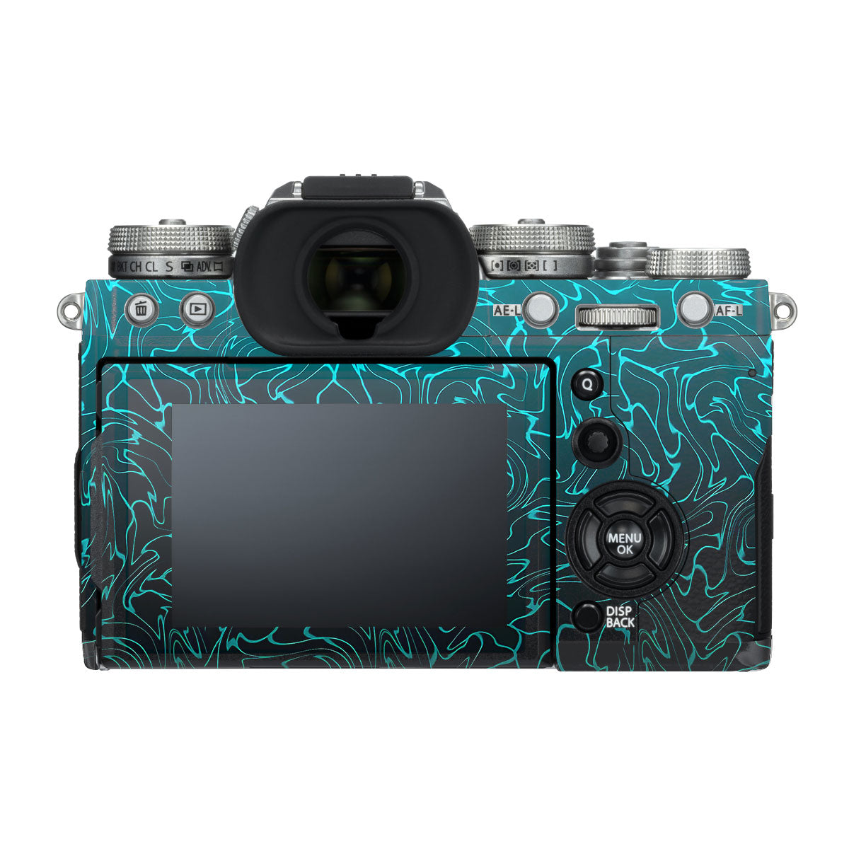 Lime Yellow to Black Gradient FujiFilm X-T3 Camera Skin