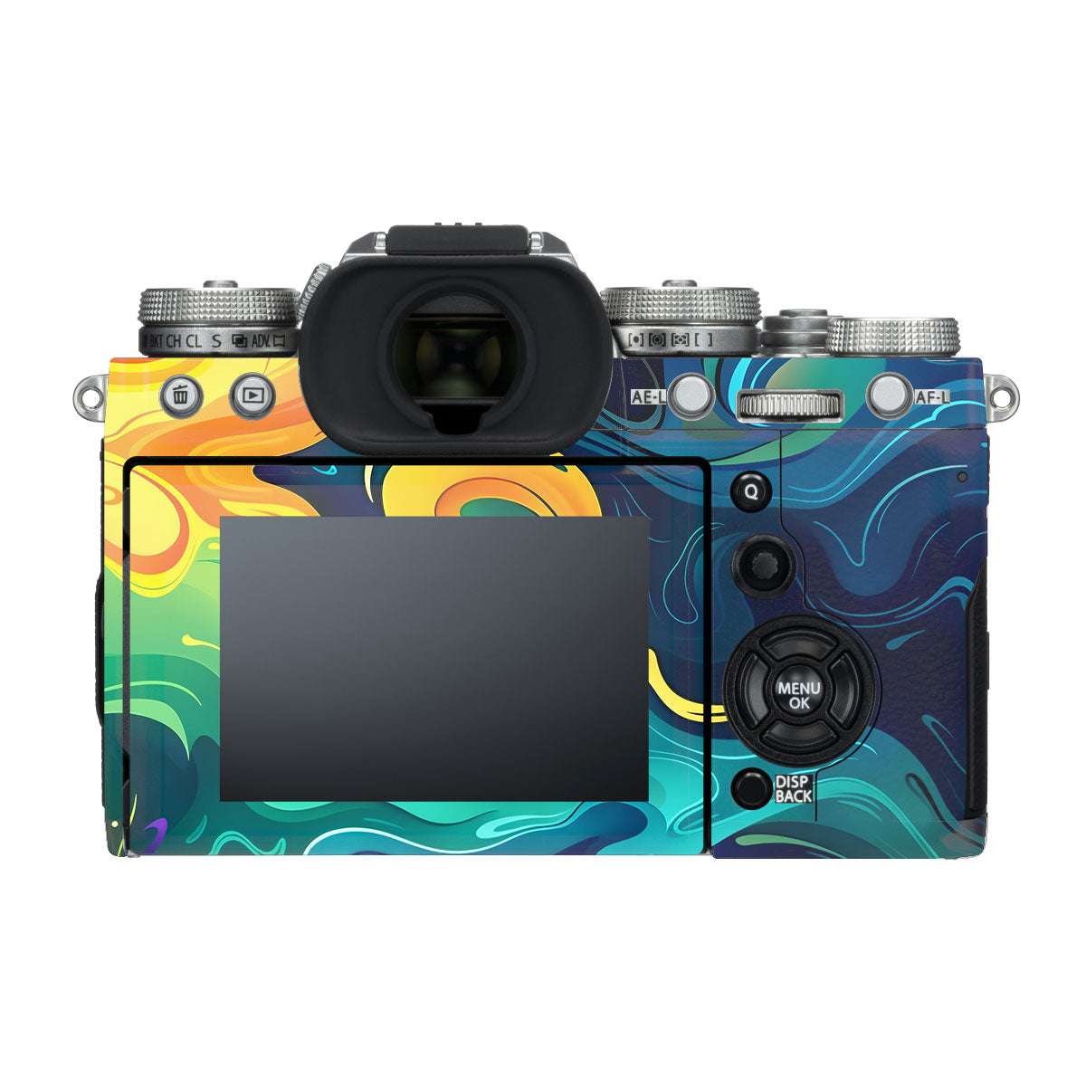 Mid-Century Abstract Swirl FujiFilm X-T3 Camera Skin
