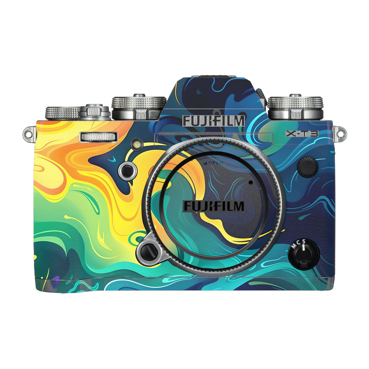 Mid-Century Abstract Swirl FujiFilm X-T3 Camera Skin