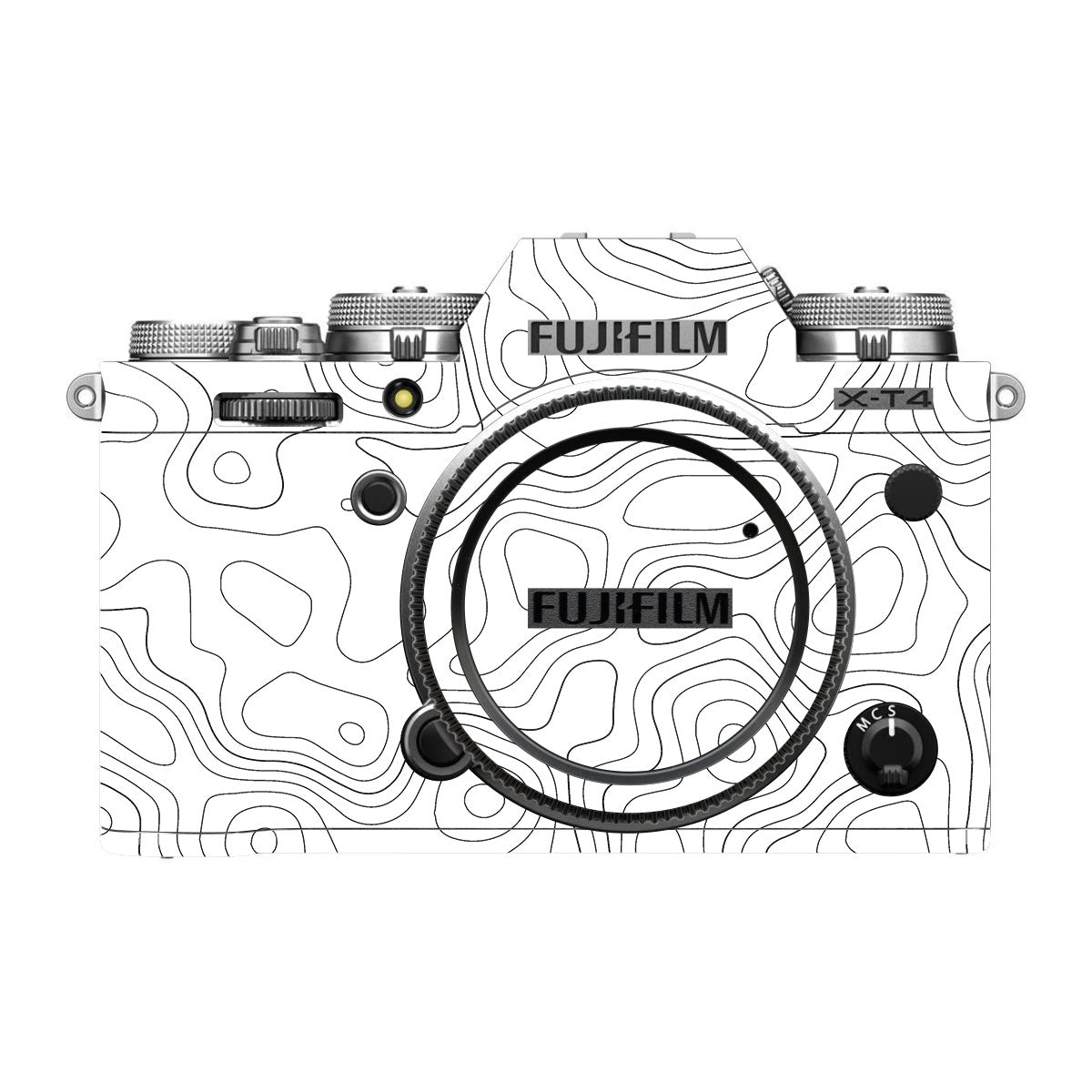 White Contour Design FujiFilm X-T4 Camera Skin