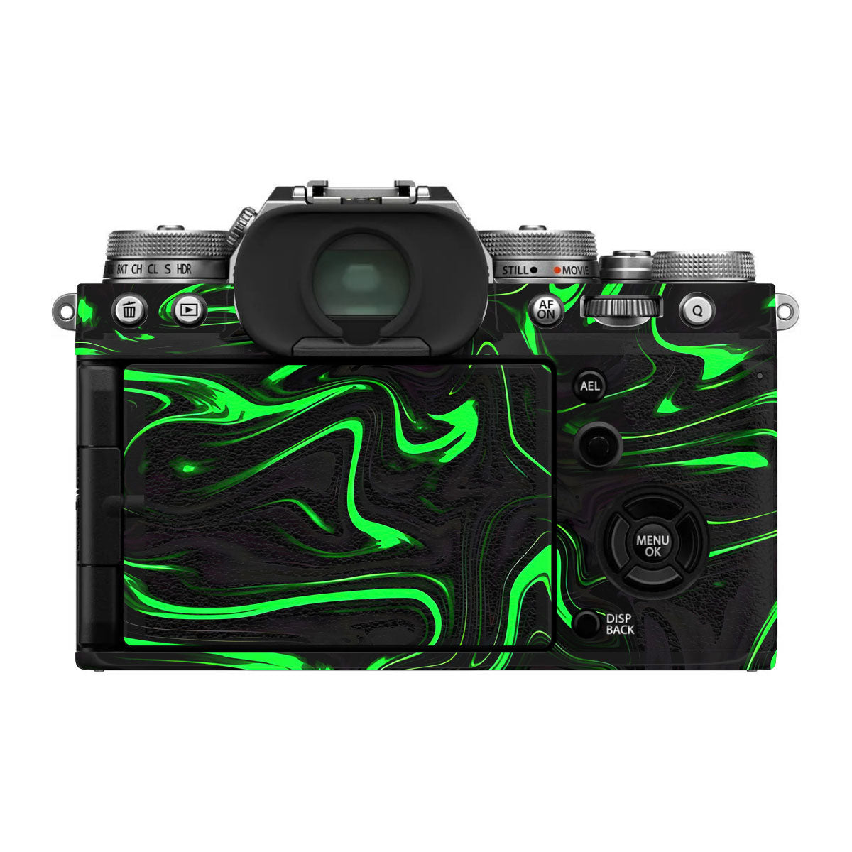 Green Liquid Pattern FujiFilm X-T4 Camera Skin