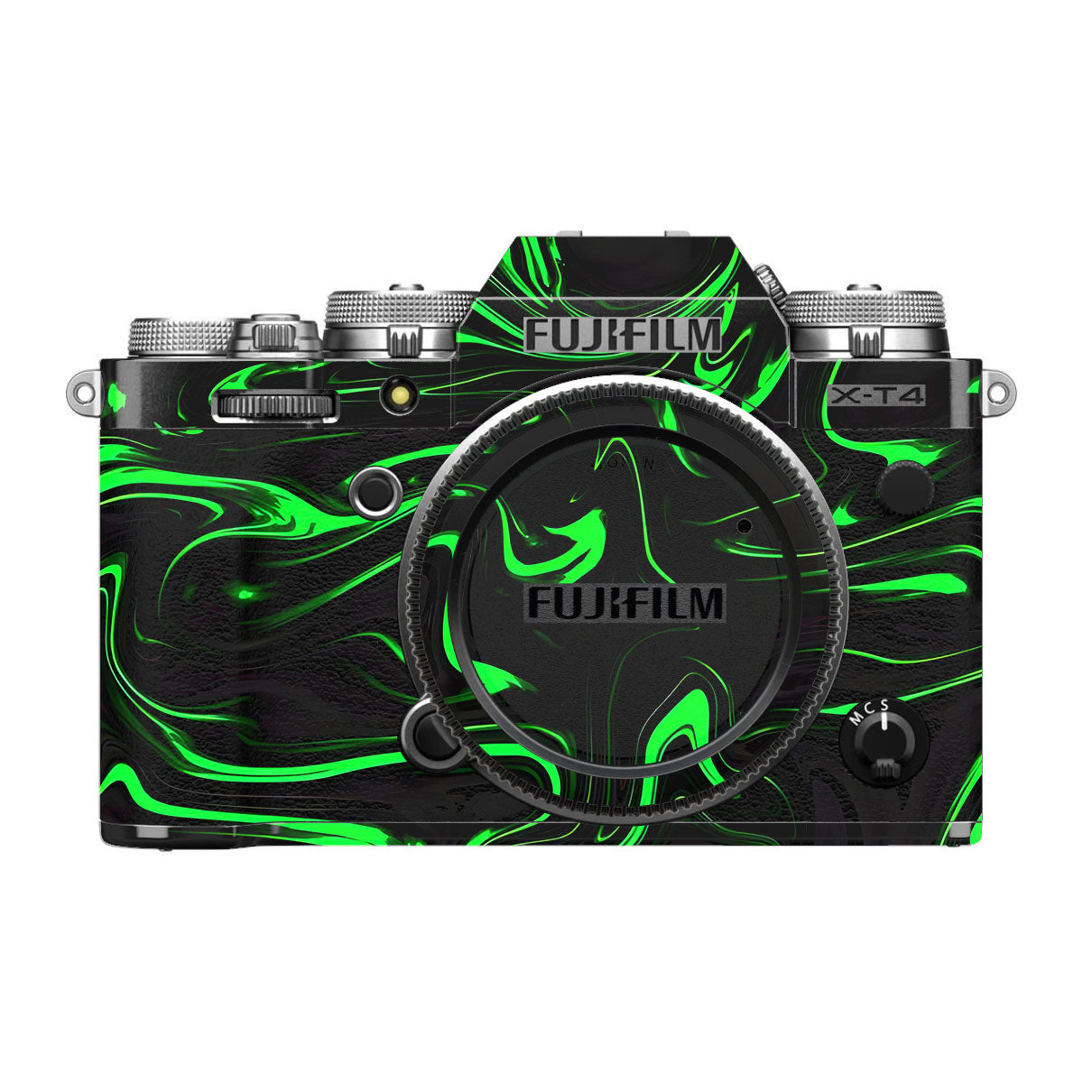 Green Liquid Pattern FujiFilm X-T4 Camera Skin