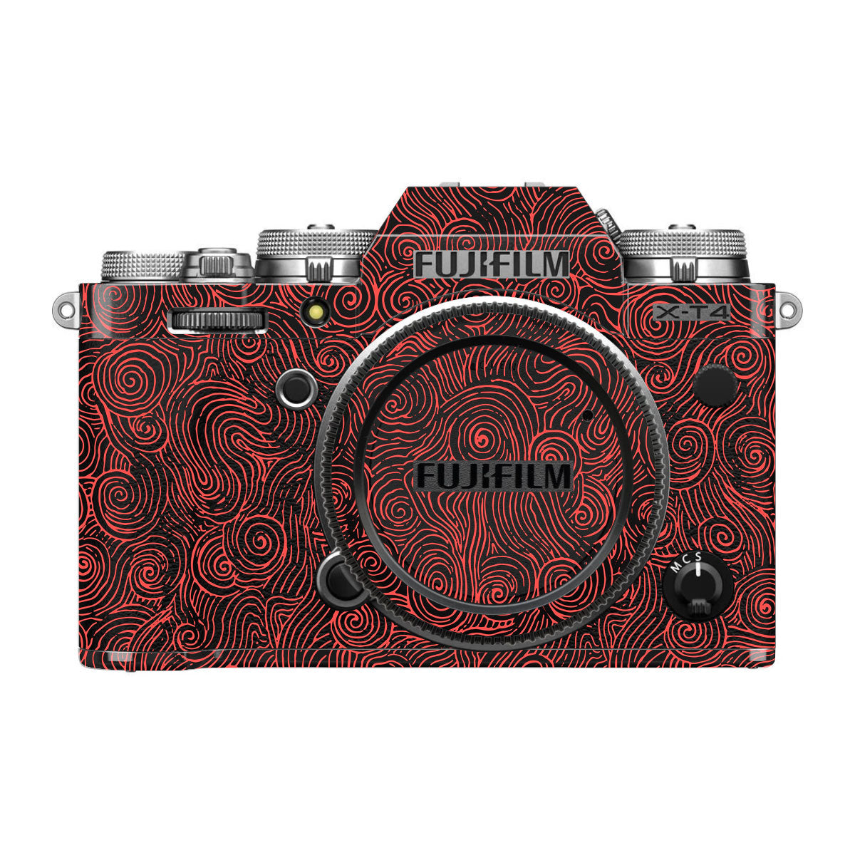 Yellow Spirals FujiFilm X-T4 Camera Skin