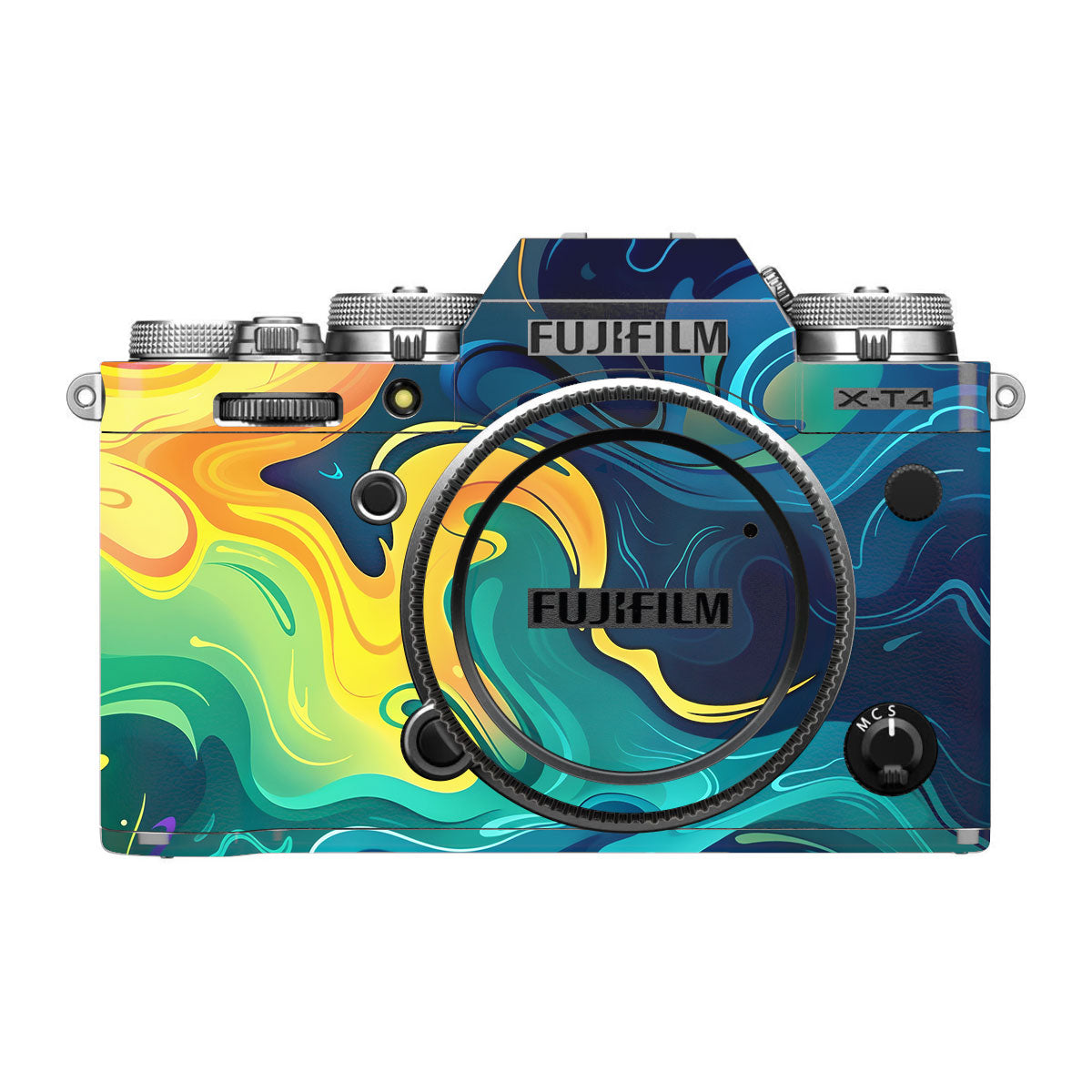 Mid-Century Abstract Swirl FujiFilm X-T4 Camera Skin
