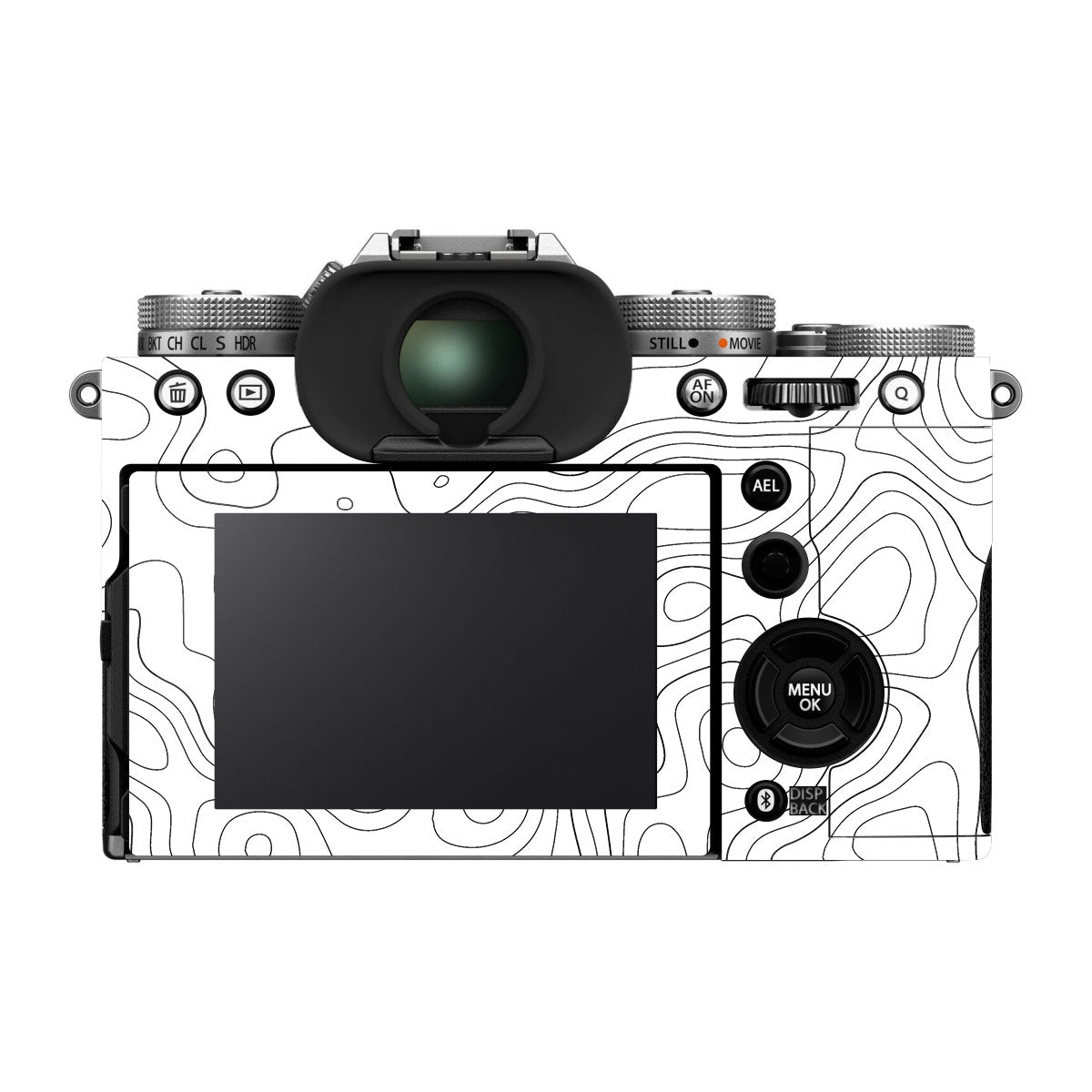 White Contour Design FujiFilm X-T5 Camera Skin