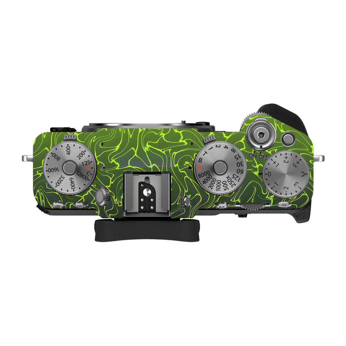 Lime Yellow to Black Gradient FujiFilm X-T5 Camera Skin