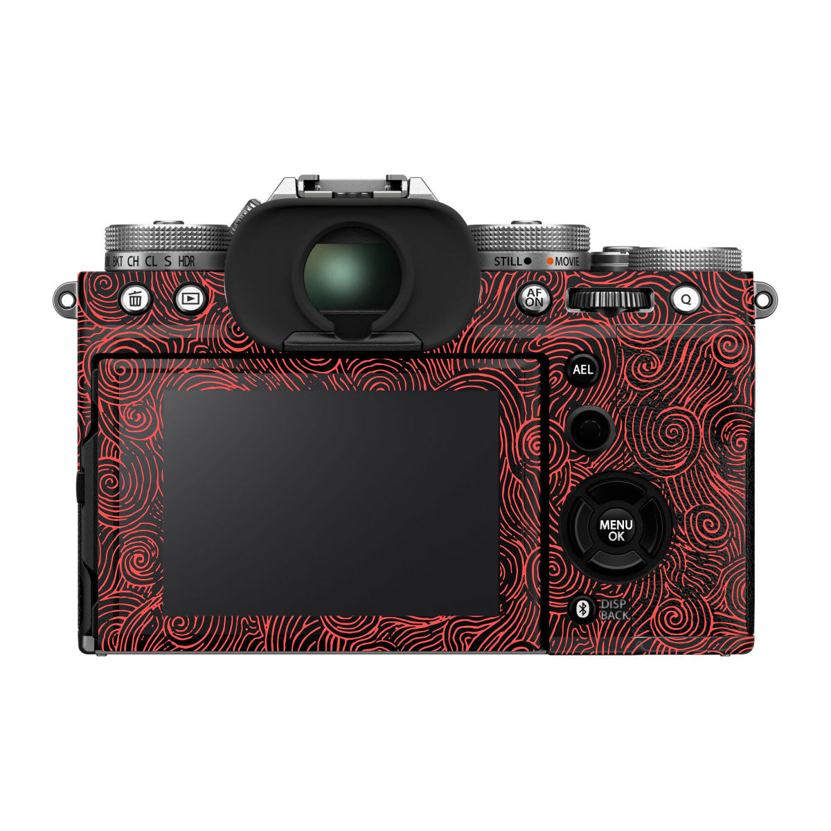 Red Spirals FujiFilm X-T5 Camera Skin