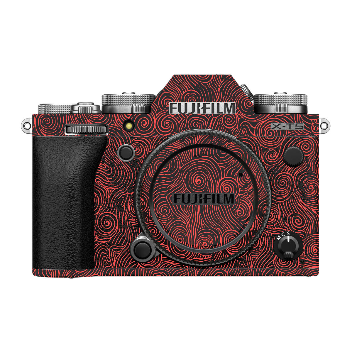 Red Spirals FujiFilm X-T5 Camera Skin