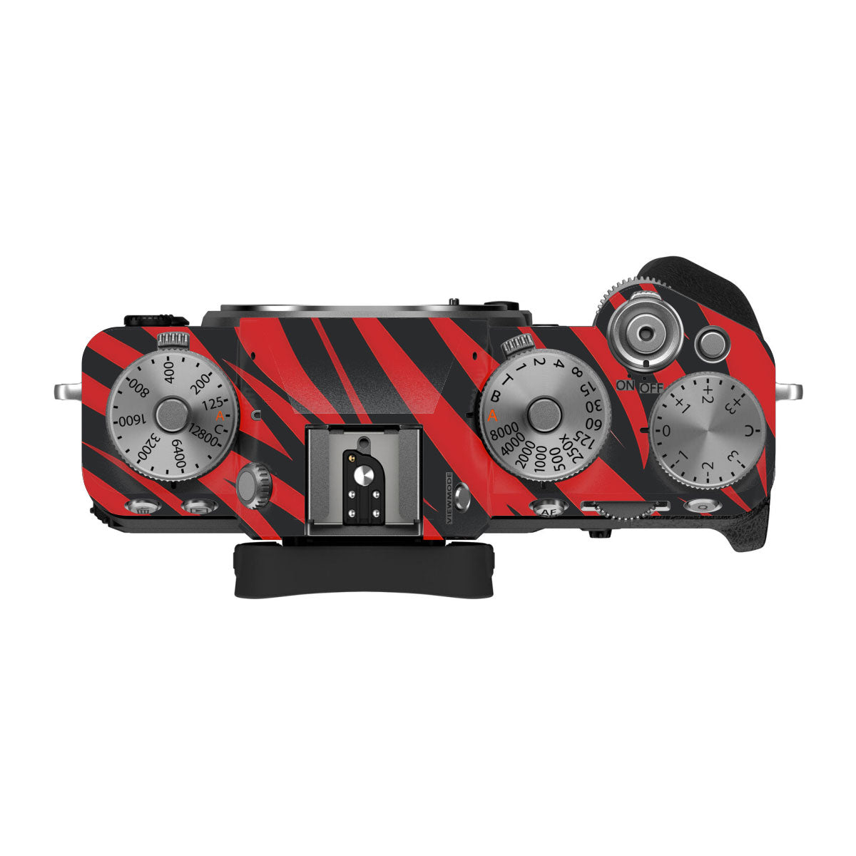 Red and Black Stripes FujiFilm X-T5 Camera Skin