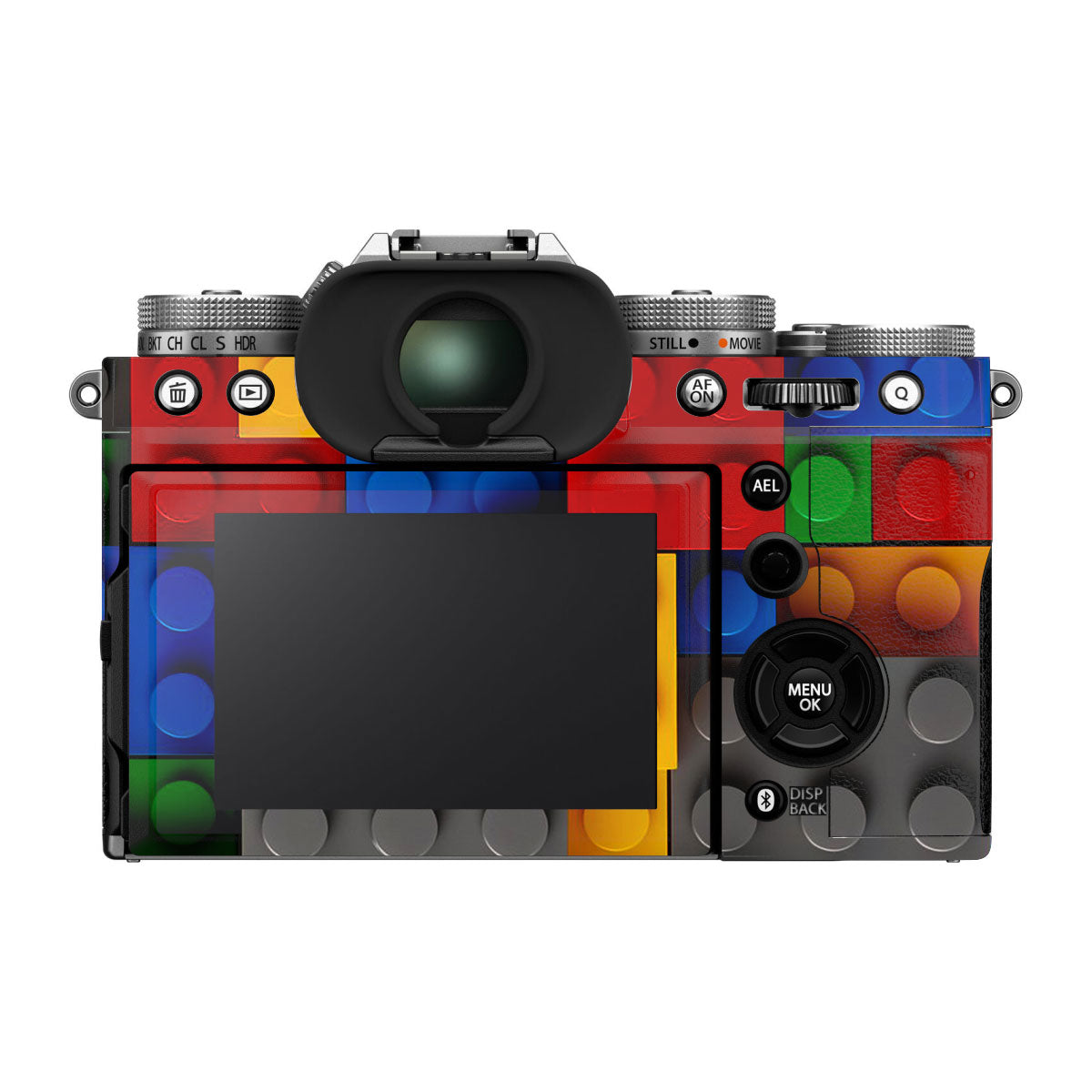 Colorful LEGO Brick Wall Pattern FujiFilm X-T5 Camera Skin