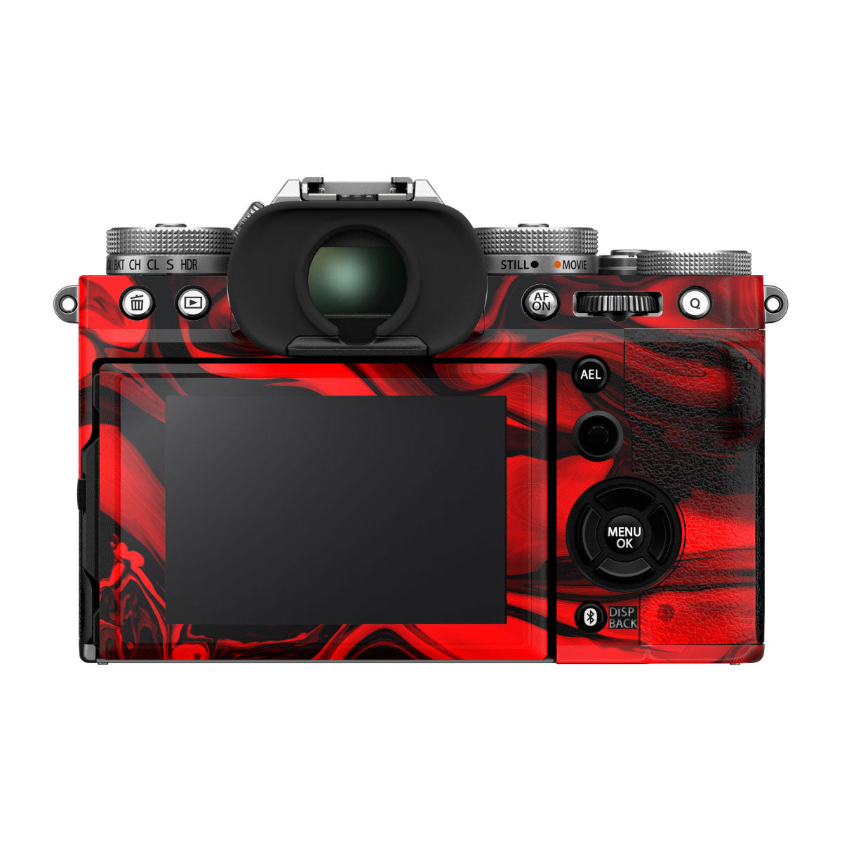 Red Lava Flow FujiFilm X-T5 Camera Skin