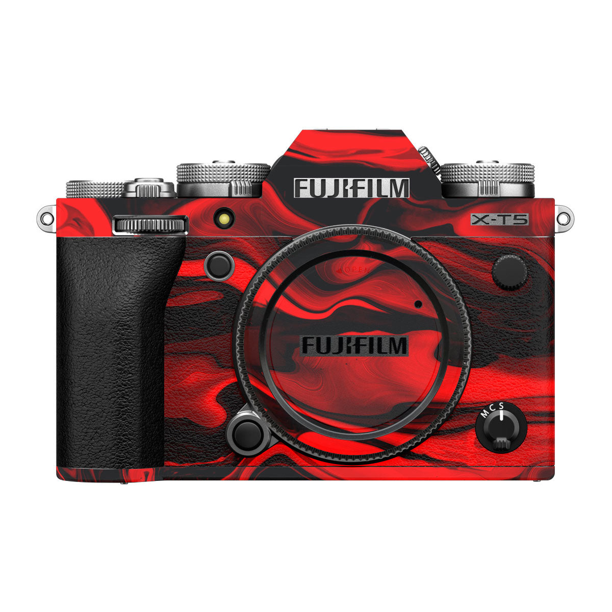 Red Lava Flow FujiFilm X-T5 Camera Skin