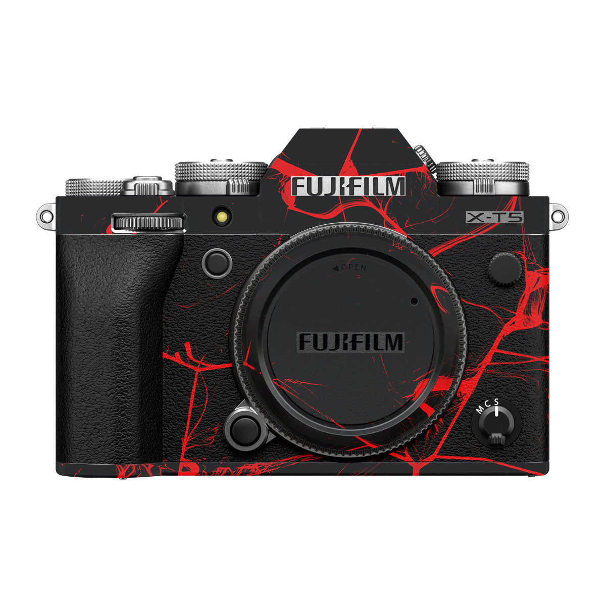 Red Neural Grid FujiFilm X-T5 Camera Skin