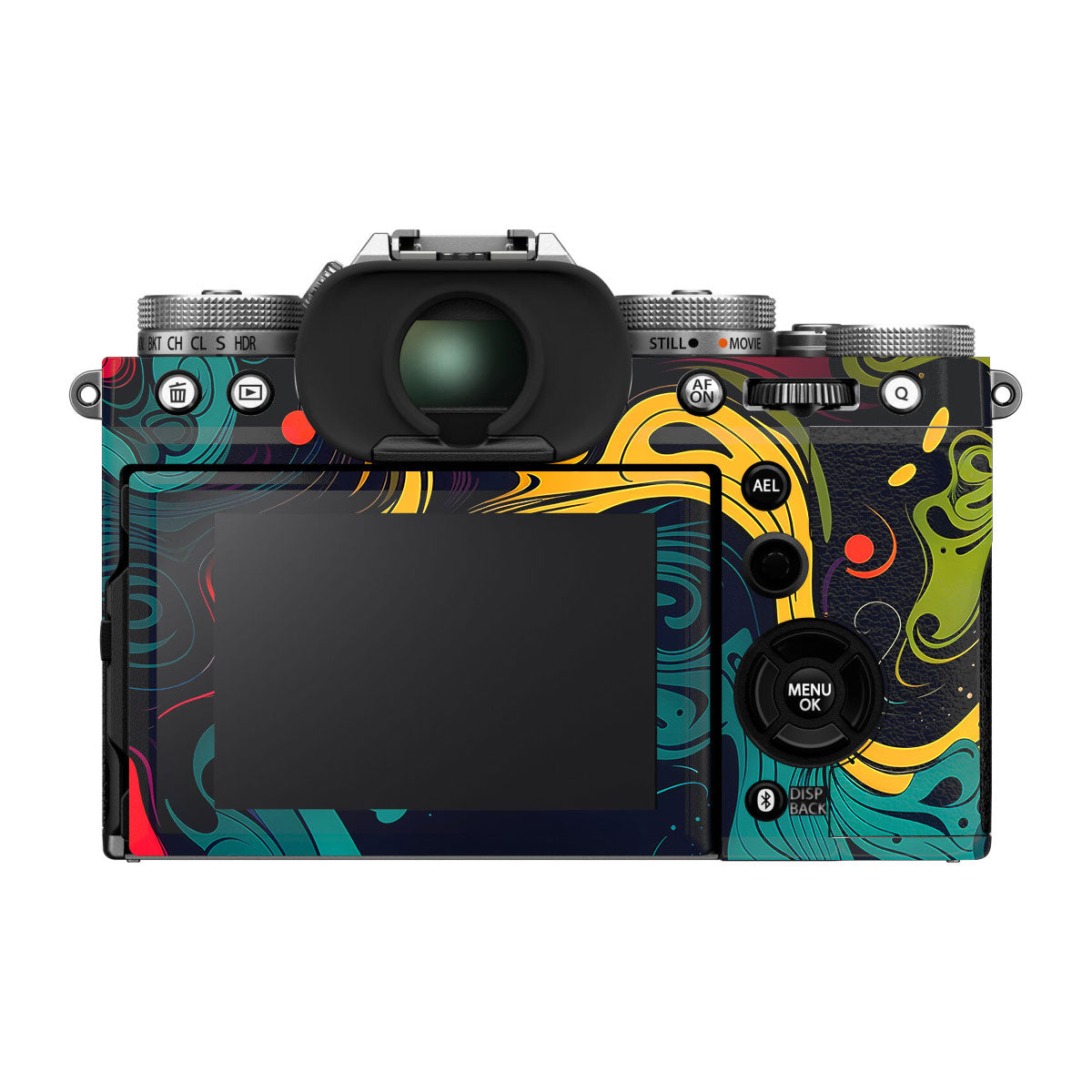Psychedelic Color Swirl FujiFilm X-T5 Camera Skin