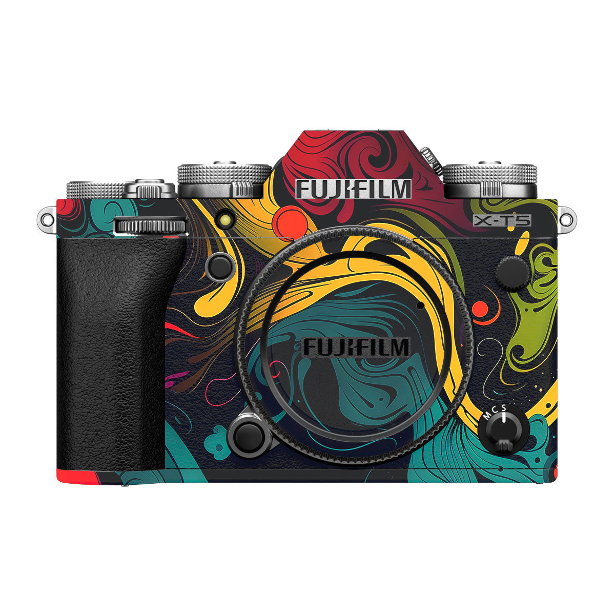 Psychedelic Color Swirl FujiFilm X-T5 Camera Skin