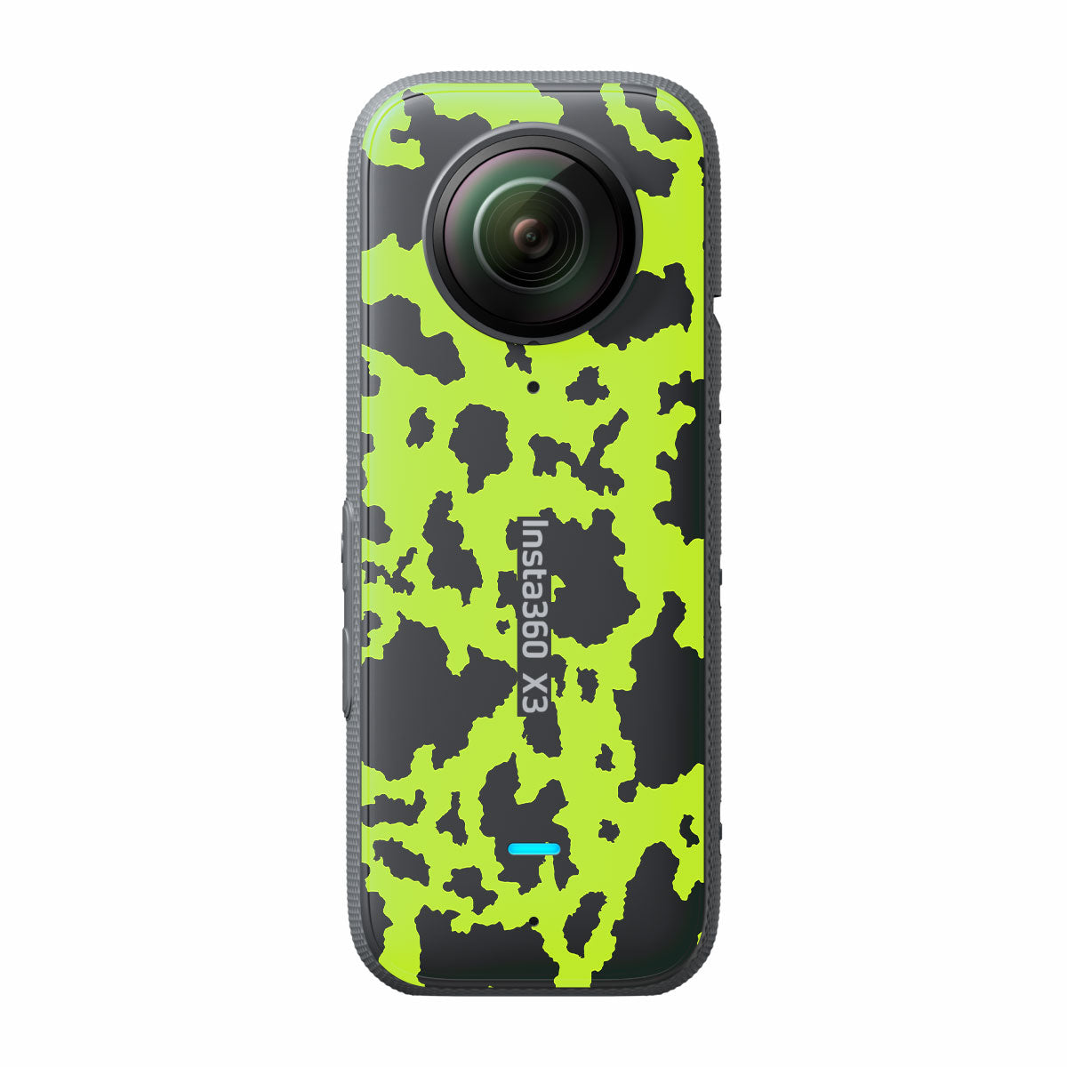 Neon Green Splatter Insta360 X3 Camera Skins