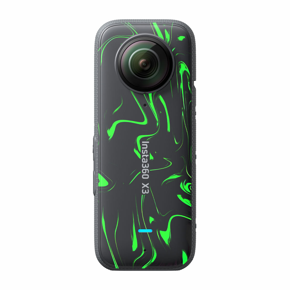 Green Liquid Pattern Insta360 X3 Camera Skins