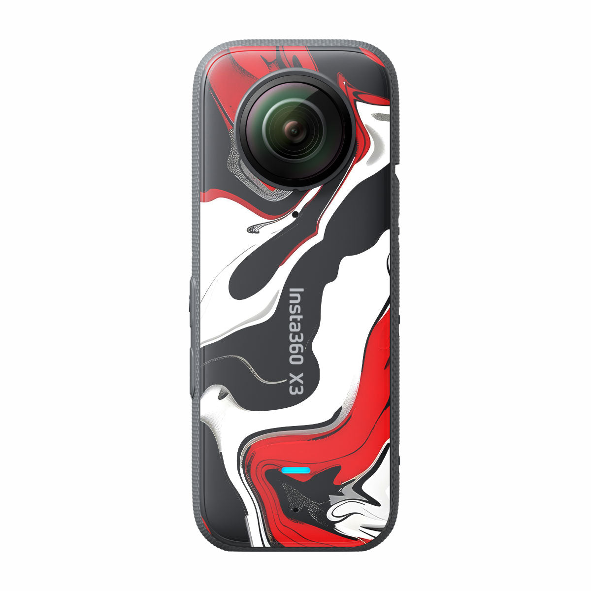 Scarlet and White Motion Insta360 X3 Camera Skins