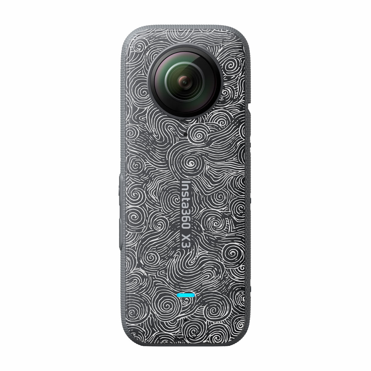 White Spirals Insta360 X3 Camera Skins