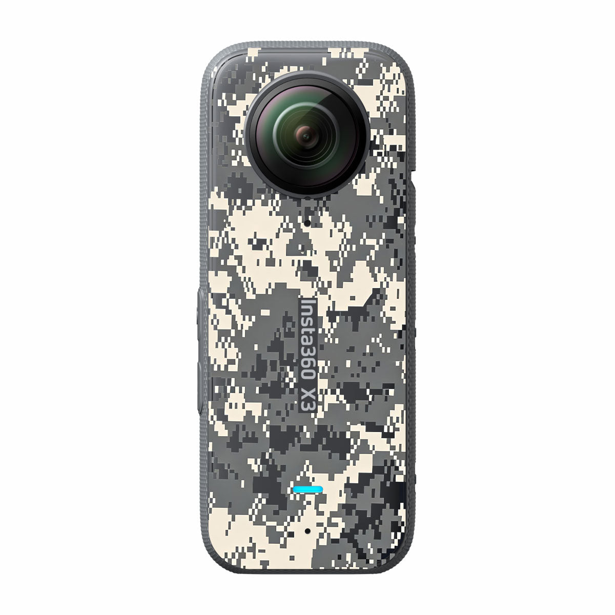 Grey Black Pixel Insta360 X3 Camera Skins