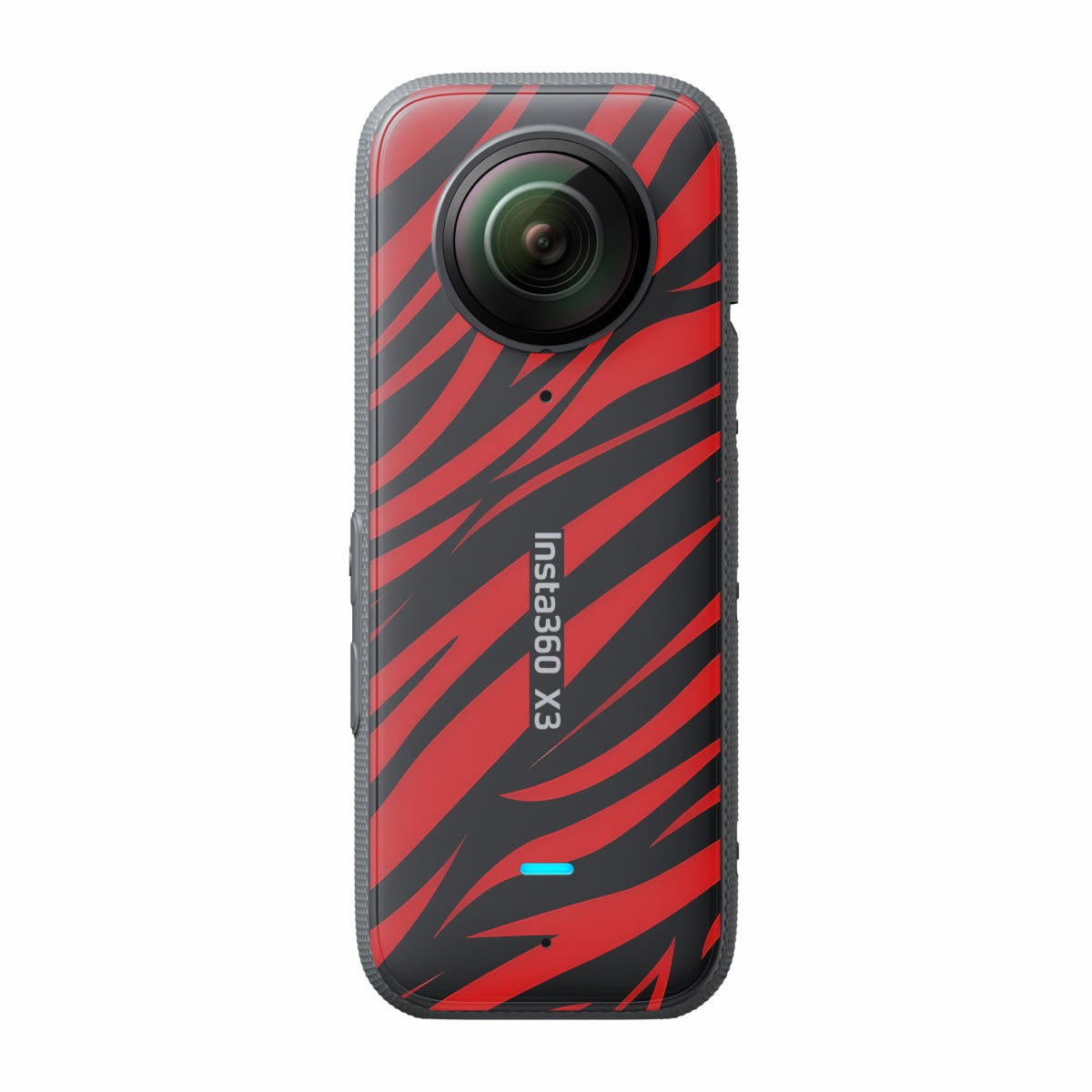 Red and Black Stripes Insta360 X3 Camera Skins