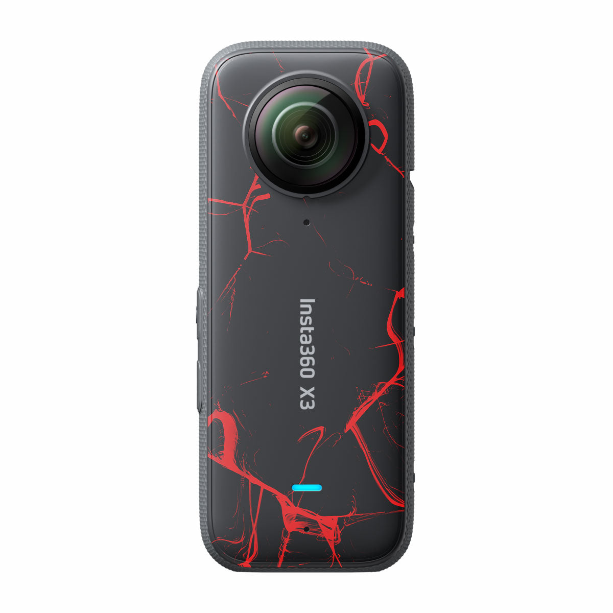 Red Neural Grid Insta360 X3 Camera Skins