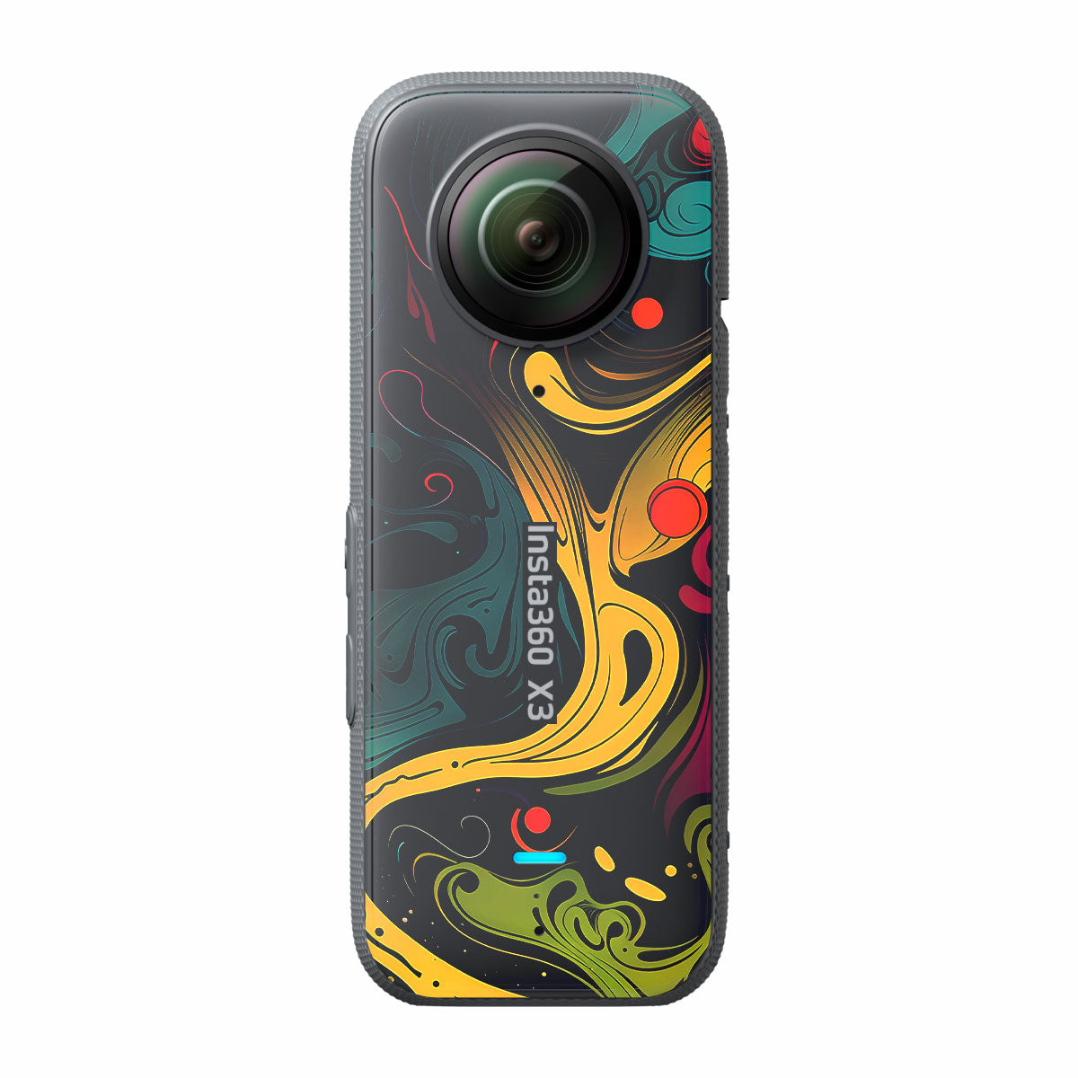 Psychedelic Color Swirl Insta360 X3 Camera Skins