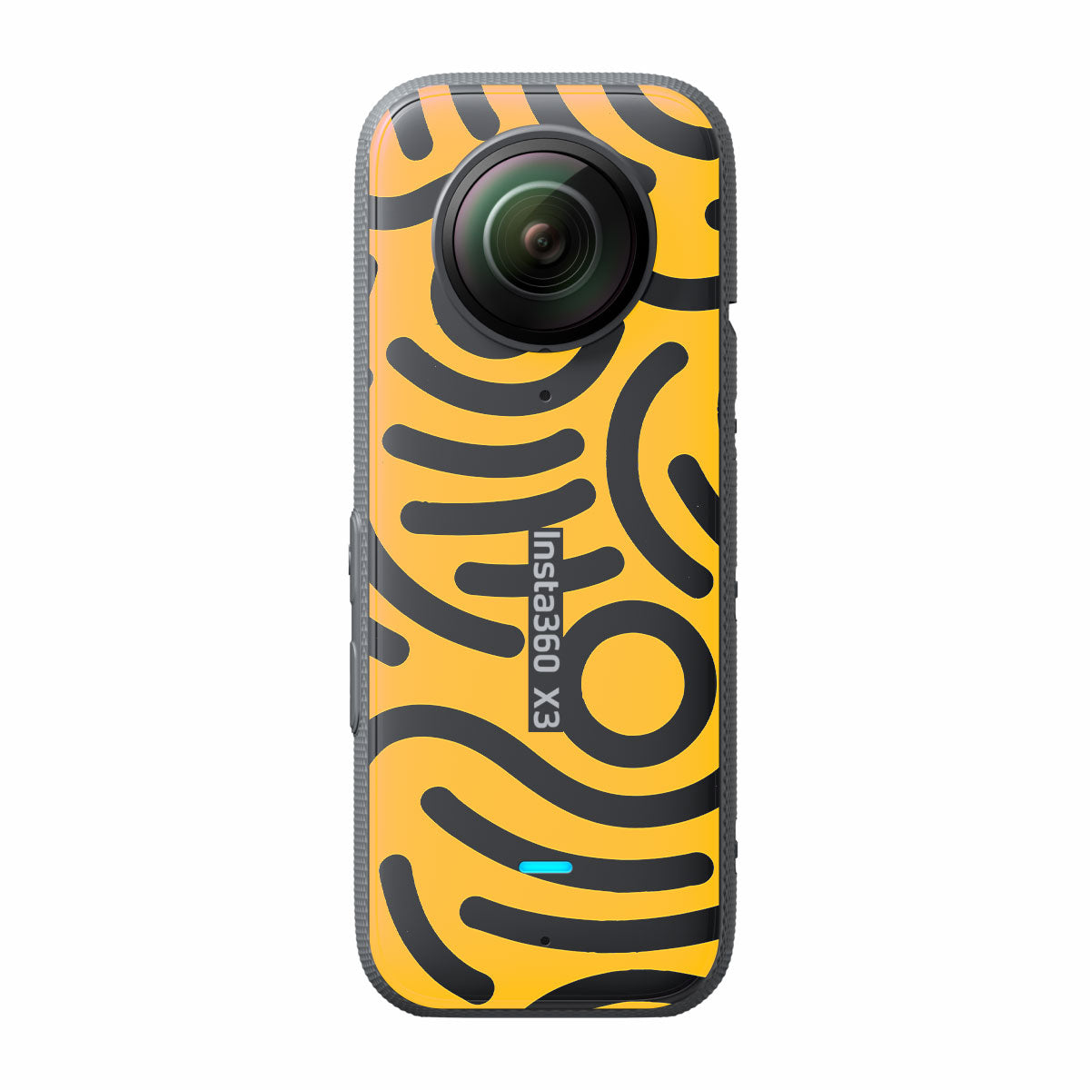 Minimal Yellow Wave Insta360 X3 Camera Skins