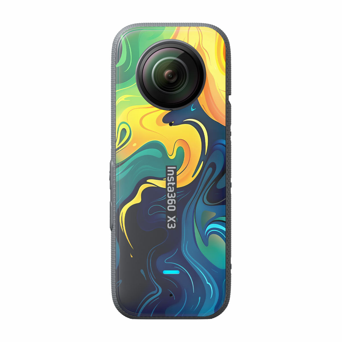 Rainbow Liquid Fusion Insta360 X3 Camera Skins
