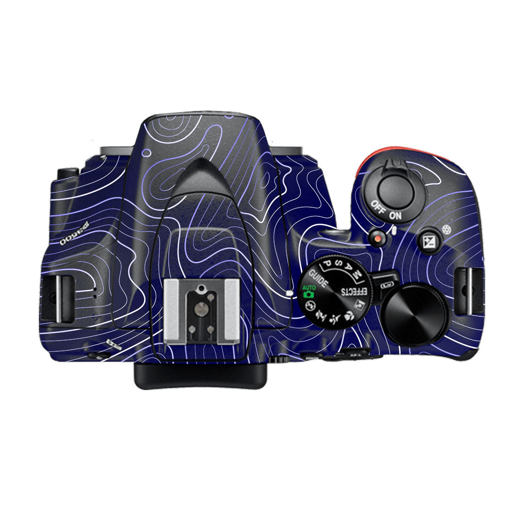 Deep Blue Contour Nikon D3500 Camera Skin