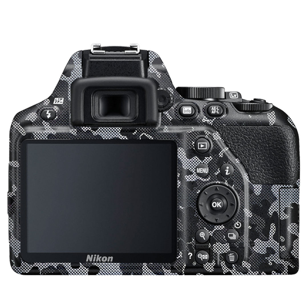 Stealth Grey Camo Nikon D3500 Camera Skin