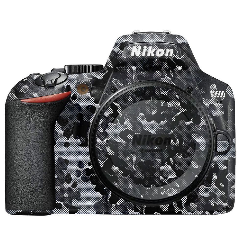 Stealth Grey Camo Nikon D3500 Camera Skin