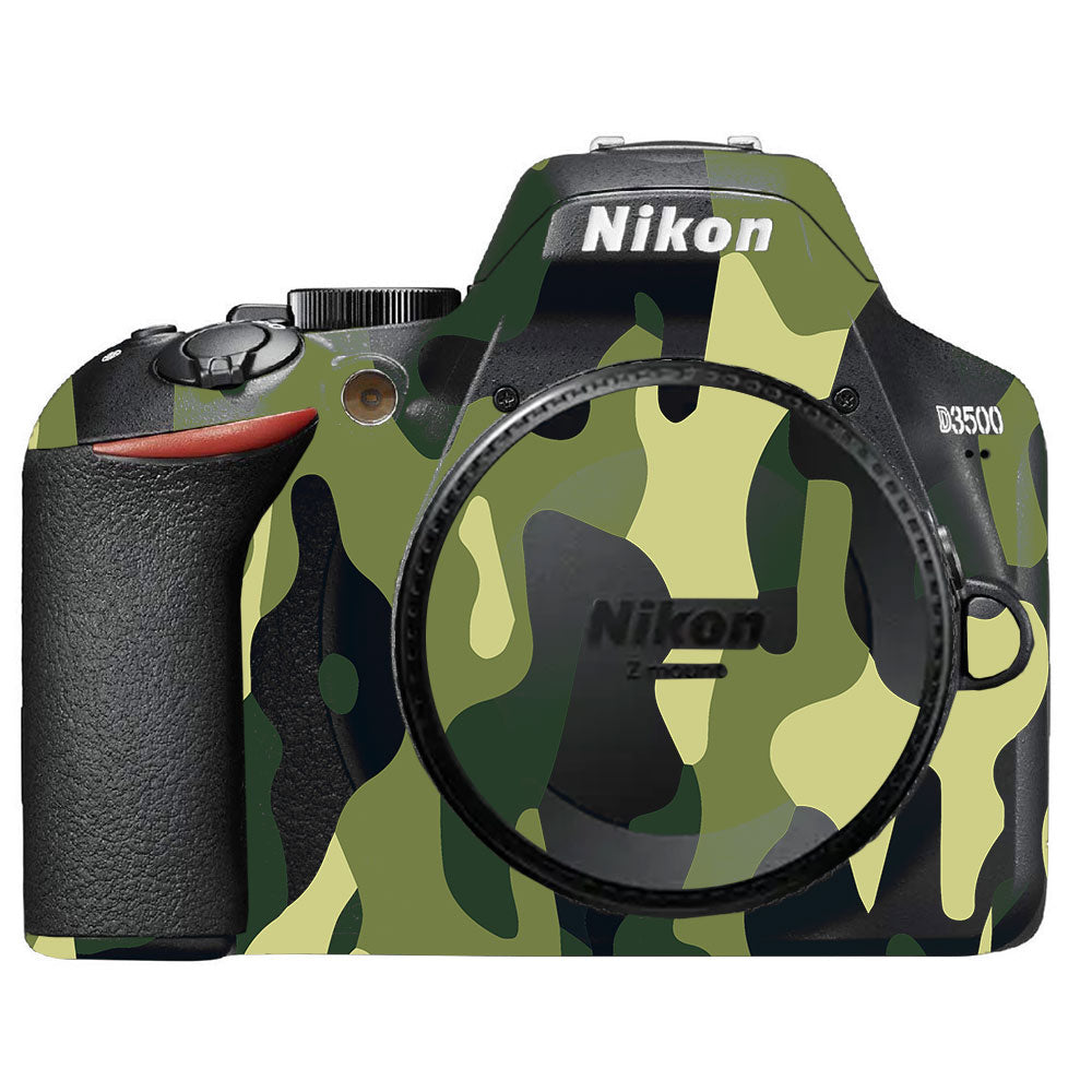 Forest Green Camo Nikon D3500 Camera Skin