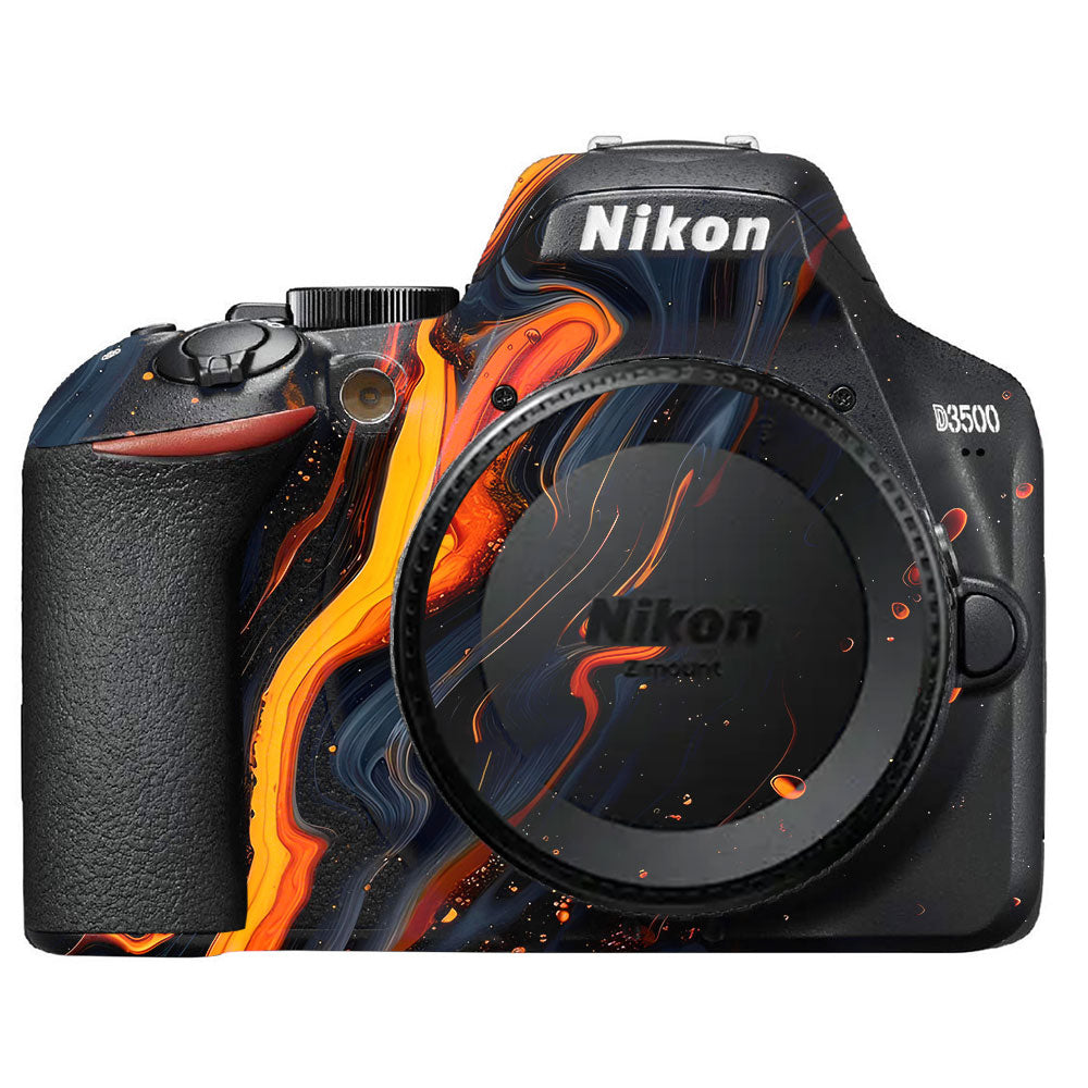 Lava Marble Nikon D3500 Camera Skin