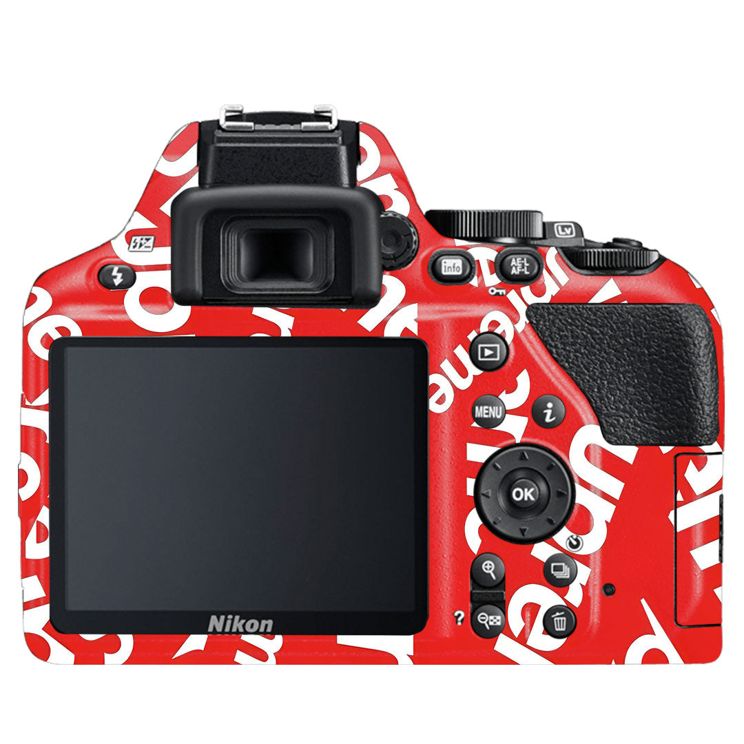 Supreme Red Nikon D3500 Camera Skin