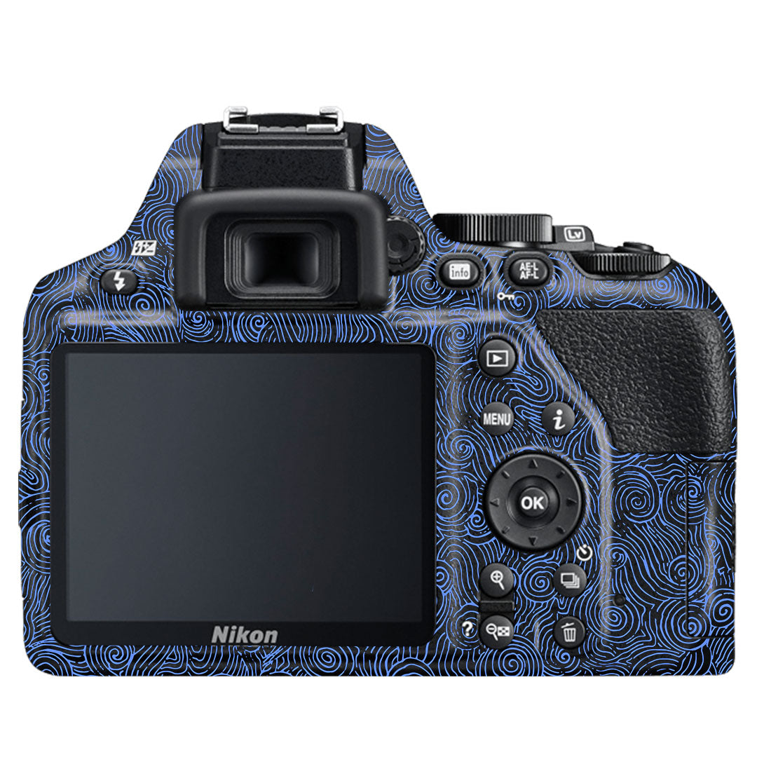 Blue Spirals Nikon D3500 Camera Skin