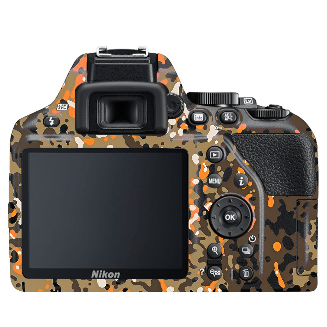 Orange Brown Spot Nikon D3500 Camera Skin