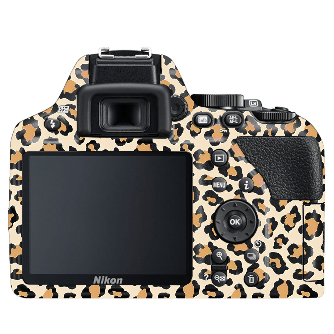 Sandy Leopard Spots Nikon D3500 Camera Skin