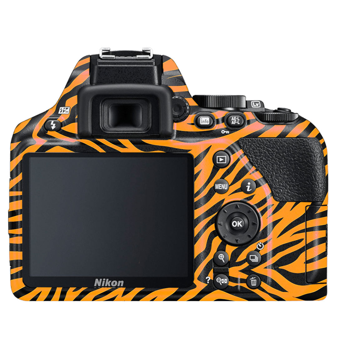 Zebra Gold Pattern Nikon D3500 Camera Skin