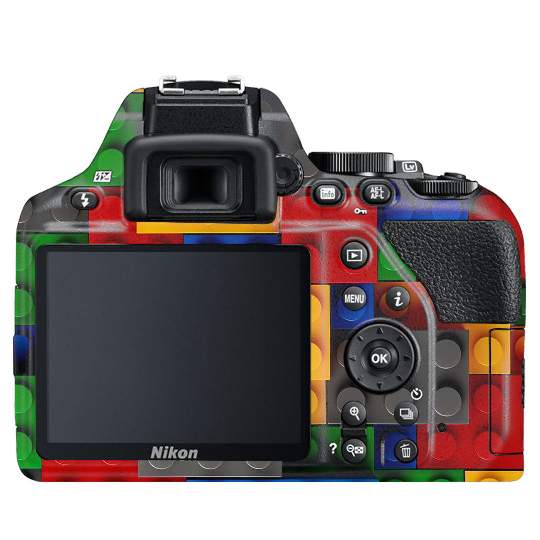 Colorful LEGO Brick Wall Pattern Nikon D3500 Camera Skin