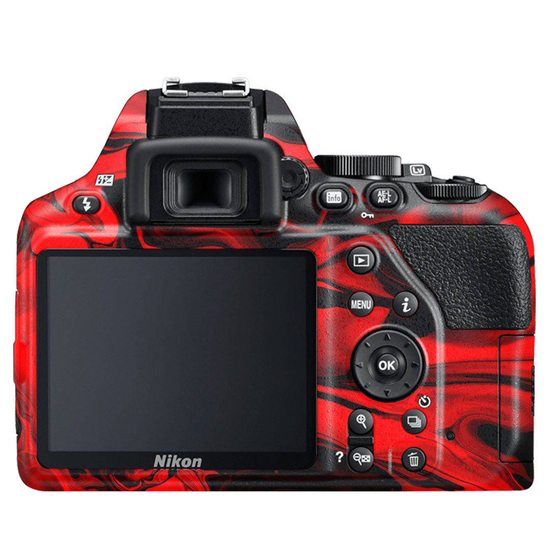 Red Lava Flow Nikon D3500 Camera Skin