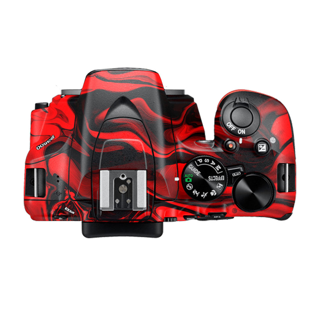 Red Lava Flow Nikon D3500 Camera Skin