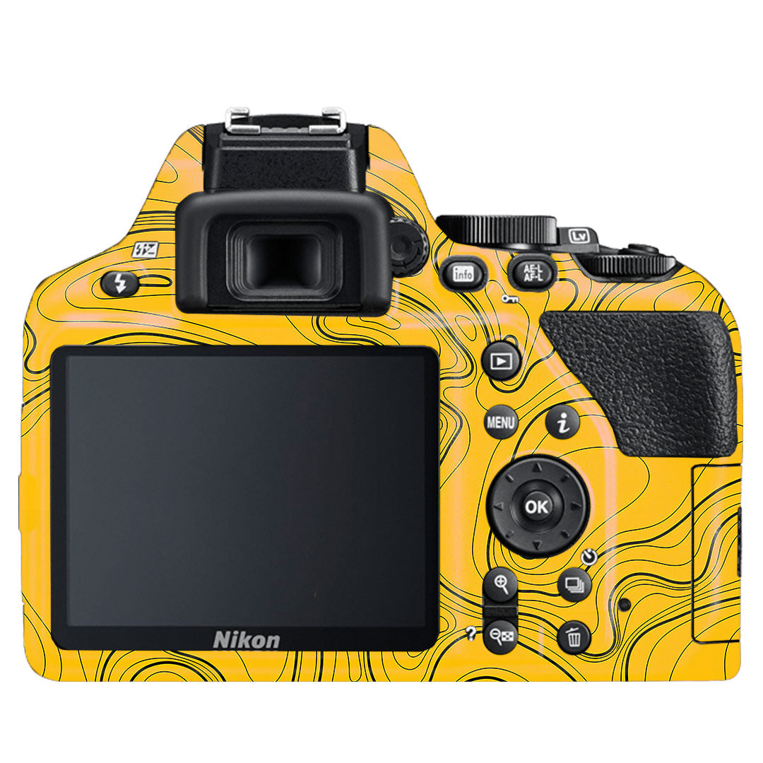 Topographic Map Pattern Nikon D3500 Camera Skin