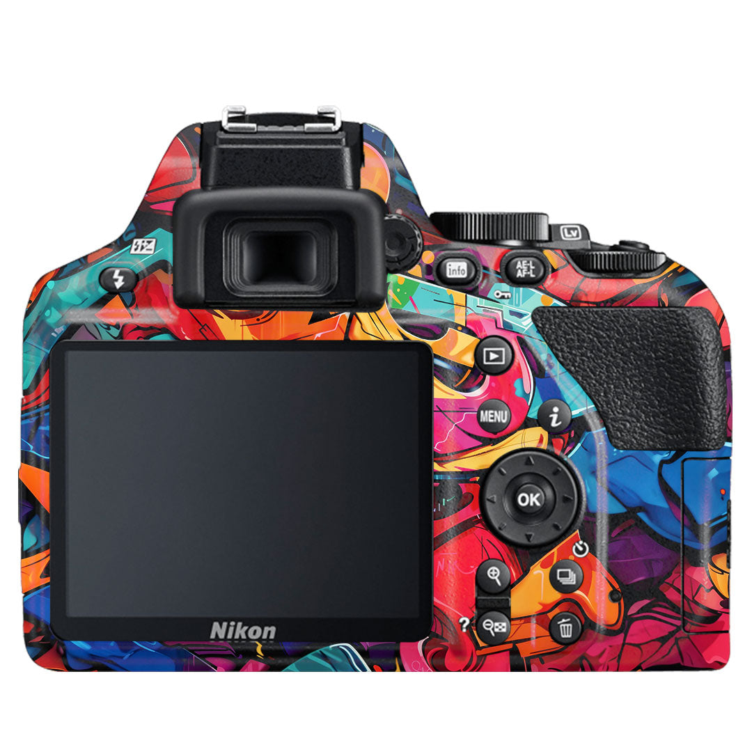 Urban Graffiti Explosion Nikon D3500 Camera Skin